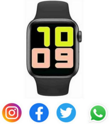 MindsArt ANDROID T500 MOBILE WATCH Smartwatch(Black Strap, FREE)