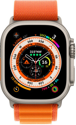 RKLS T900 Ultra 2.09 Infinite Display with BT Calling Smartwatch(Orange Strap, Free size)
