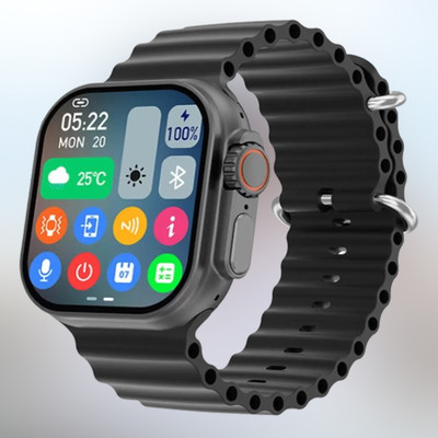 KadWaniya T800 Ultra Smart Watch With bluetooth calling Smartwatch(Black Strap, 49MM)