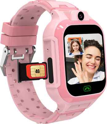 Sekyo Carepal Pro Plus 4G Kids Smartwatch Video Calling, GPS Location, Class Mode Smartwatch(Pink Strap, 2 Days Battery, Family Alert, Safety Smartwatch For Kids)