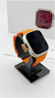 Plextone T800 Ultra smartwatch with Heart rate, Blood pressure, Blood oxygen Smartwatch(ORANGE Strap, Free Size)