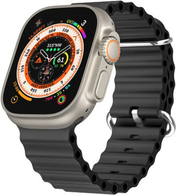 FUK Android T800 Ultra Smartwatch BT Calling Men & Women Smartwatch(Orange Strap, Free Size)