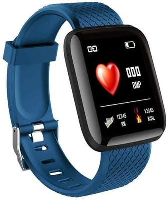 Lipzie [Limited Edition with 5 Years Extanted Warranty Smart Watch Passometer Smartwatch(Blue Strap, Free Size)