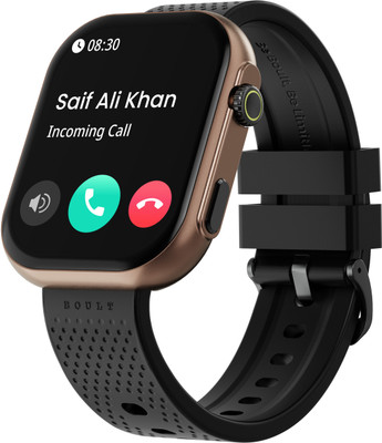 Boult CrownX 20″ HD Screen, BT Calling, Working Crown, 1000Nits, Metallic Frame, SpO2 Smartwatch (Black Strap, Free Size) For Rs. 1499 @ 63% off