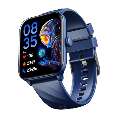 Cellecor M5 PLUS 2.01" IPS HD Display | 700 NITS | BT-Calling | AOD | IP67 | BT v5.4| Smartwatch(Blue Strap, Free Size)