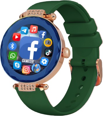 GameSir Gen17 Stylish Smartwatch: Heart Rate, Sleep Tracking, & 100+ Sports Modes Smartwatch(Green Strap, Free Size)