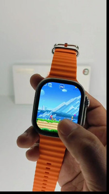 Wookt T800 Ultra Smart Watch Series 8ORANGE:- om/01 Smartwatch(ORANGE Strap, FREESIZE)
