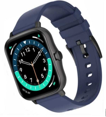 HRYFiNE Color Full Display Bluetooth calling features with Fitness Activity tracker Smartwatch(Navy Blue Strap, Free)