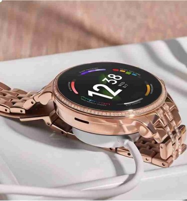 MICROBOTS Gen9 smartwatch diamond edition 2 straps super amoled display series Gen-8pro Smartwatch(Gold, Pink Strap, 42)