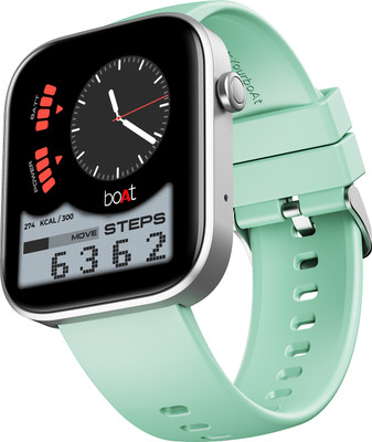 boAt Storm call 3 w/TBT Navigation,Watch Face Studio,1.83''(4.6 cm)HD Display,QR Tray Smartwatch(Mint Green Strap, Free Size)