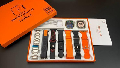 Anil Enterprises Combo Ultra 7 in1 Smart watch Smartwatch(Multicolor Strap, Free Size)