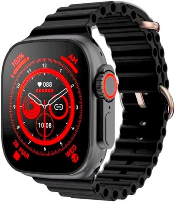 SHIVTAPI T800 Ultra Smartwatch(Black Strap, Free Size)