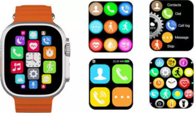fronz New Smartwatch T10 Ultra With BT Calling & Wireless Charging Smartwatch(multicolor Strap, Free Size)