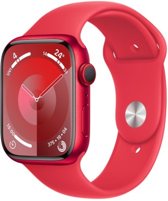 Apple Watch Series 9 GPS + Cellular 45mm RED Case & RED Sport Band - S/M(Red Strap, Free Size)