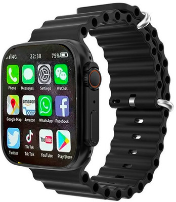 Gunjan Sales T800 Android Smart Watch Men 4G Network BT Call GPS Smartwatch(Black Strap, Free Size)