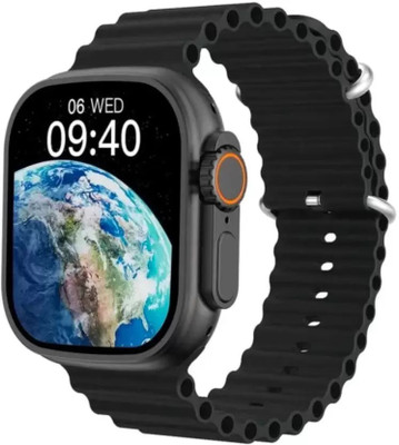 Fleeker T 800 Ultra Smart Watch with 1.99 INCH Infinite Display Smartwatch(Black Strap, FREE)
