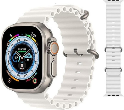 A and R T800 Ultra Smart Watch | Bluetooth Calling, Android Compatibility | HD Display Smartwatch(SILVER Strap, FREE SIZE)