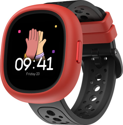 Noise Junior Champ 3 in-Built Learning Hub, Habit Builder, Exam & School Mode, Kids Smartwatch(Black Blaze Strap, Regular)