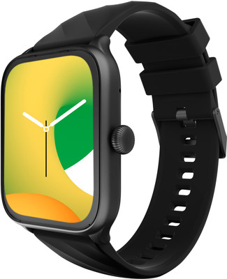 Cellecor Flex 1.83' BT Calling, 500 NITS, AI Voice Assistant,SPo2,HR, Split Screen Smartwatch(Black Strap, Free Size)