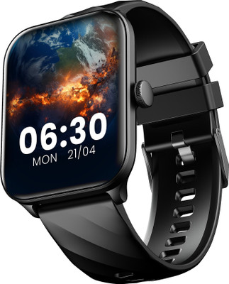 Cellecor E5 Connect 2.01" IPS HD Display | 700 NITS | BT-Calling | AOD | IP67 | BT v5.4| Smartwatch(Black Strap, Free Size)