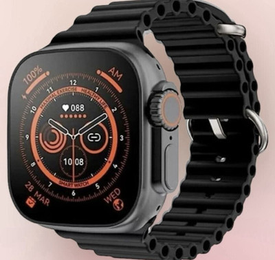 RLS T800 Ultra Smartwatch(Black Strap, FREE SIZE)