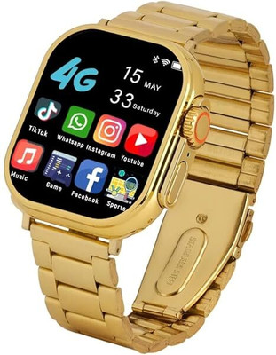 SIACART S9 Ultra Max Smartwatch(Gold Strap, Free Size)