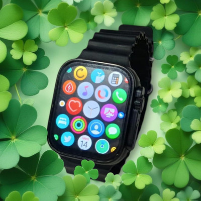 youth gallery T800 2.4 Ultra Smart Watch Bluetooth Calling with Magnetic Charger A102 (Black) Smartwatch(Black Strap, 1.78 inch)