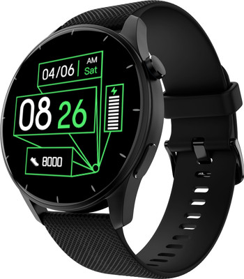 Noise Crew 1.38″ Round Display With Bluetooth Calling, Metallic Finish, IP68 Rating Smartwatch  (Black Strap, Regular) For Rs. 999 @ 80 %