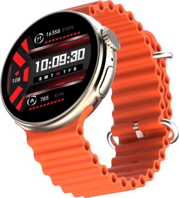 Fire-Boltt Cyclone Pro, 1.43� AMOLED display, 466*466 px resolution, 123 Sports Smartwatch(Orange Strap, Free Size)