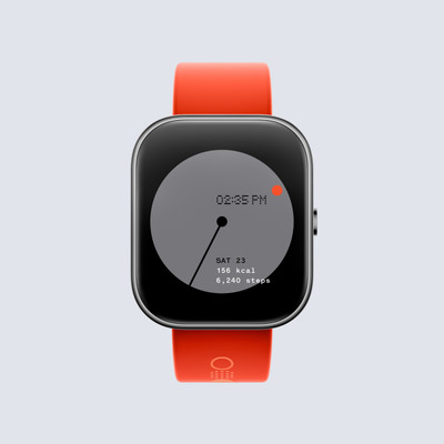 CMF by Nothing Watch Pro, 1.96 AMOLED,BT calling with AI noise reduction, GPS, Metallic Grey Smartwatch(Metallic Grey Strap, Free Size)