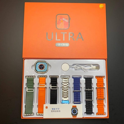Gunjan Sales Android Smart Watch Men 4G Network BT Call GPS X8 Ultra S8 Smart 7in1 Smartwatch(Gold Strap, Free Size)