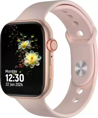 PS COLLECTION Stylish T55 series 9 HD display with Bluetooth Calling & high Brightness Smartwatch(Pink Strap, Free Size)