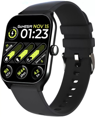 GameSir 2.01 AMOLED Display, Smart Health Monitoring, Fitness, 100+ Sports Mode Smartwatch(Black Strap, 2.01 Inch Full Screen Display) GameSir 2.01 AMOLED Display, Smart Health Monitoring, Fitness, 100+ Sports Mode Smartwatch(Black Strap, 2.01 Inch Full Screen Display)