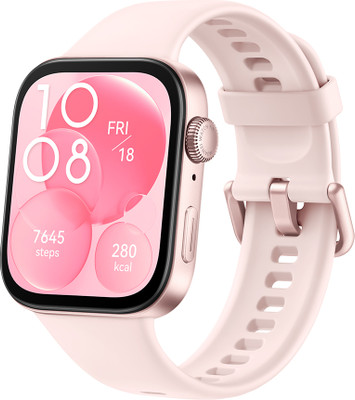 Huawei Watch Fit 3,1.82'' Amoled display,Ultra slim design,All-Round Fitness management Smartwatch(Nebula Pink Strap, Free Size)
