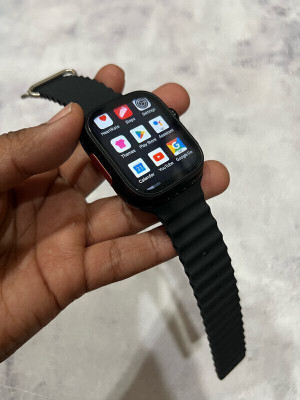 Hanuman Enterprise T800 Ultra Honeycomp Edition smart watch with WiFi GPS SIM card 4G Network T36 Smartwatch(Black Strap, Free Size)