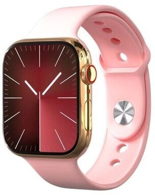 SAMSTAR COLLECTION Stylish T55 Bluetooth Watch with Calling Function and BP Monitor Touchscreen Smartwatch(Pink Strap, Free Size)