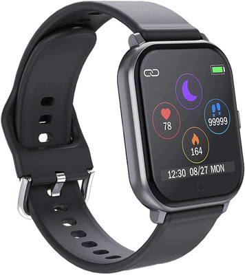 SYARA BPB_168V _T55 SmartWatch compatiable with all Smartphones Smartwatch(Black Strap, Free Size)