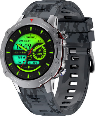 Fire-Boltt Grenade 1.39” HD Display, BT Calling, 350 MAh Battery & 123 Sports Modes Smartwatch (Camo Black Strap, 22 Cm) For Rs. 1699 @ 89 %
