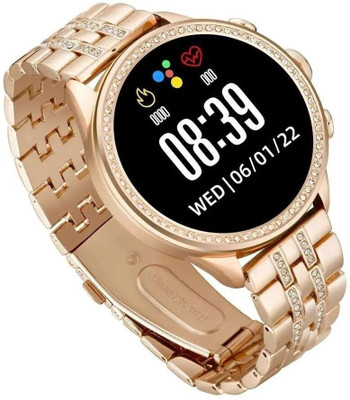 NERDSKULL Gen9 Women Fashionable Look Ladies Smartwatch With Bluetooth Calls, Heart Rate Smartwatch(Rose Gold Strap, Free)