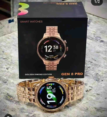 SIACART Gen 9 Model Fitness Health Music / The Next Generation of women Gen 8 Pro Smartwatch(Gold Strap, Free Size)