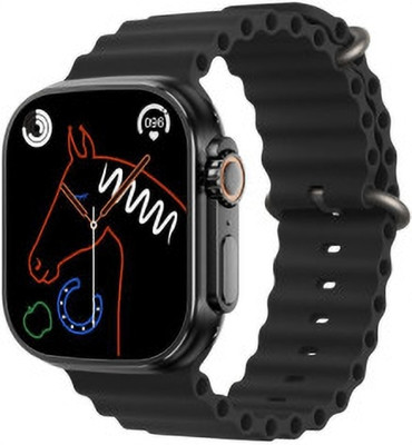 TECHMAZE T10 / S8 / T800/ T10 ULTRA SMART WATCH 4G Smartwatch(Black Strap, Free Size)