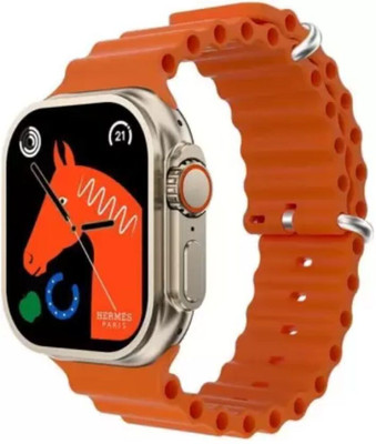 SHRI NETRA S8 Ultra Dual Series 9 HD Smartwatch(Orange Strap, 1.99 Inch)