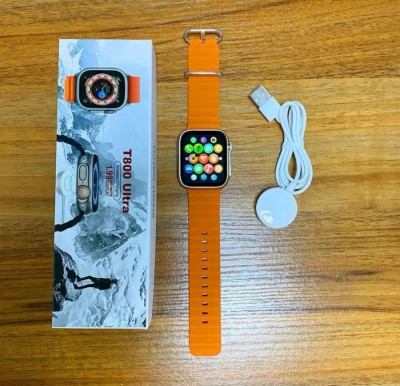 jaggolal TRENDY T800 ORANGE STRAP SMARTWATCH Smartwatch(ORANGE Strap, 10)