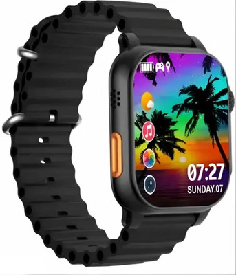 COREGENIX W9 ultra 2 Ultra Smart Watch Magnetic wireless charger Smartwatch(BLACK Strap, Free Size)