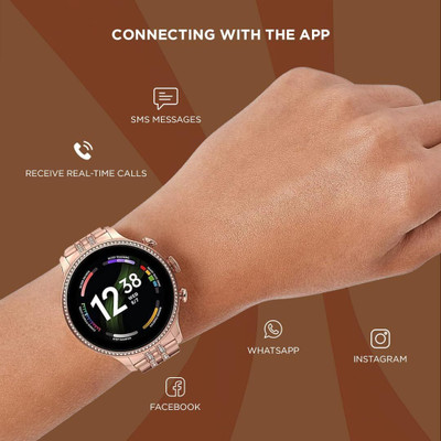 ZARRY Latest Model of Gen 9 Smartwatch For Girls & Women Smartwatch(Golden Strap, Freesize)