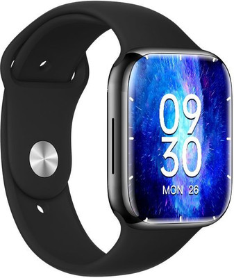 DLiDR 1.9 inch Big HD Display, Bluetooth Calling, Music Player Smartwatch(Black Strap, FREE SIZE)