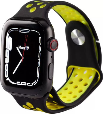 Digniti T55 Smart Watch with Calling Function and BP Monitor Smartwatch Smartwatch(Yellow Strap, Free Size)