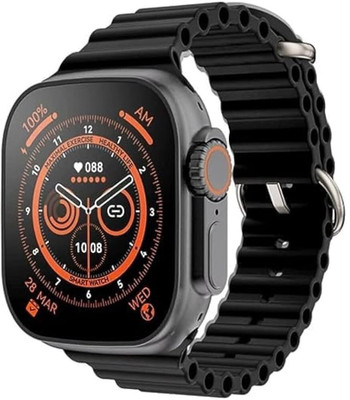 FXD HD Display Smartwatch with 24/7 HR & Bluetooth Calling Smartwatch(Black Strap, Free)