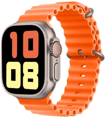 RECTITUDE T900 Ultra Smart Watch 2.09” (53 mm) Display, Sports Mode, Bluetooth Calling HD Smartwatch(Orange Strap, Free Size)
