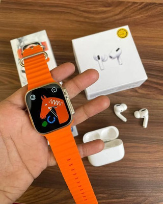 vidhyavirat T800 Ultra Smart Watch Series 8 ORANGE Smartwatch(ORANGE Strap, FREESIZE)